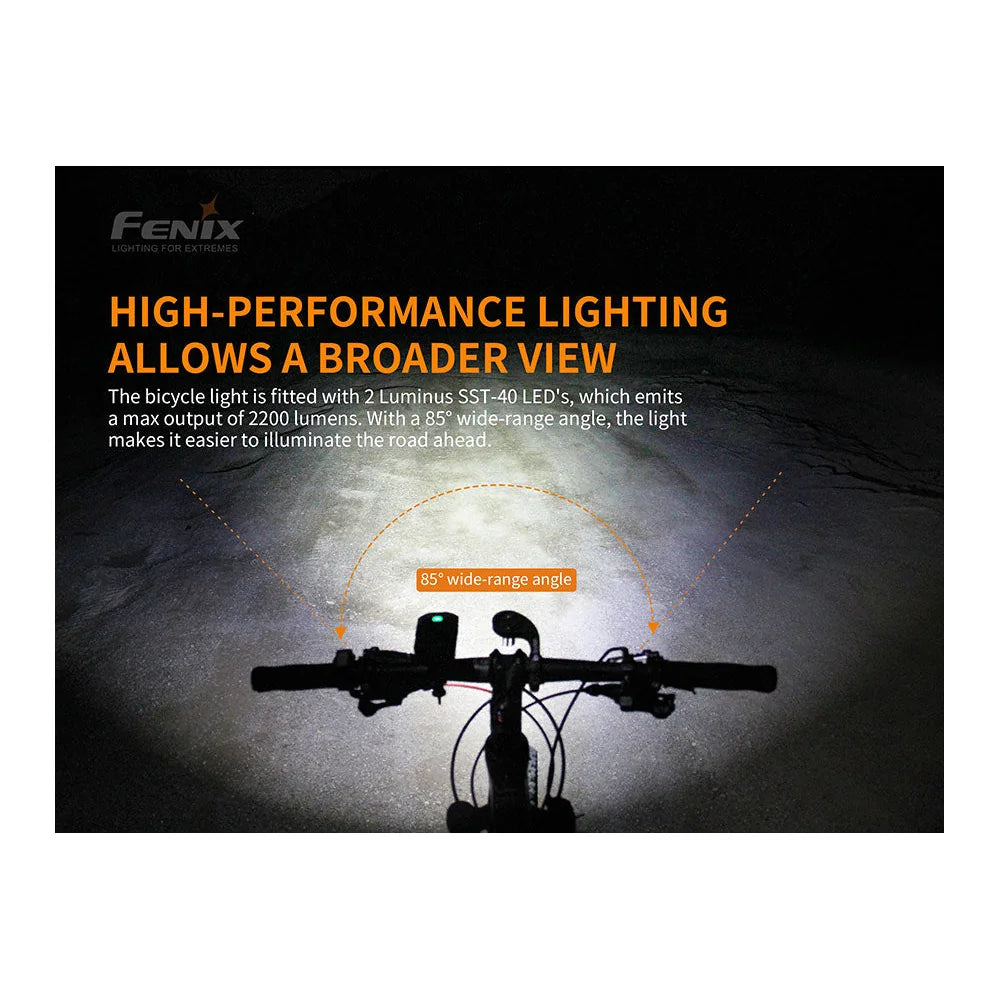 Fenix BC30 V2.0 MTB Bike Light - 2200 Lumen Wireless Remote
