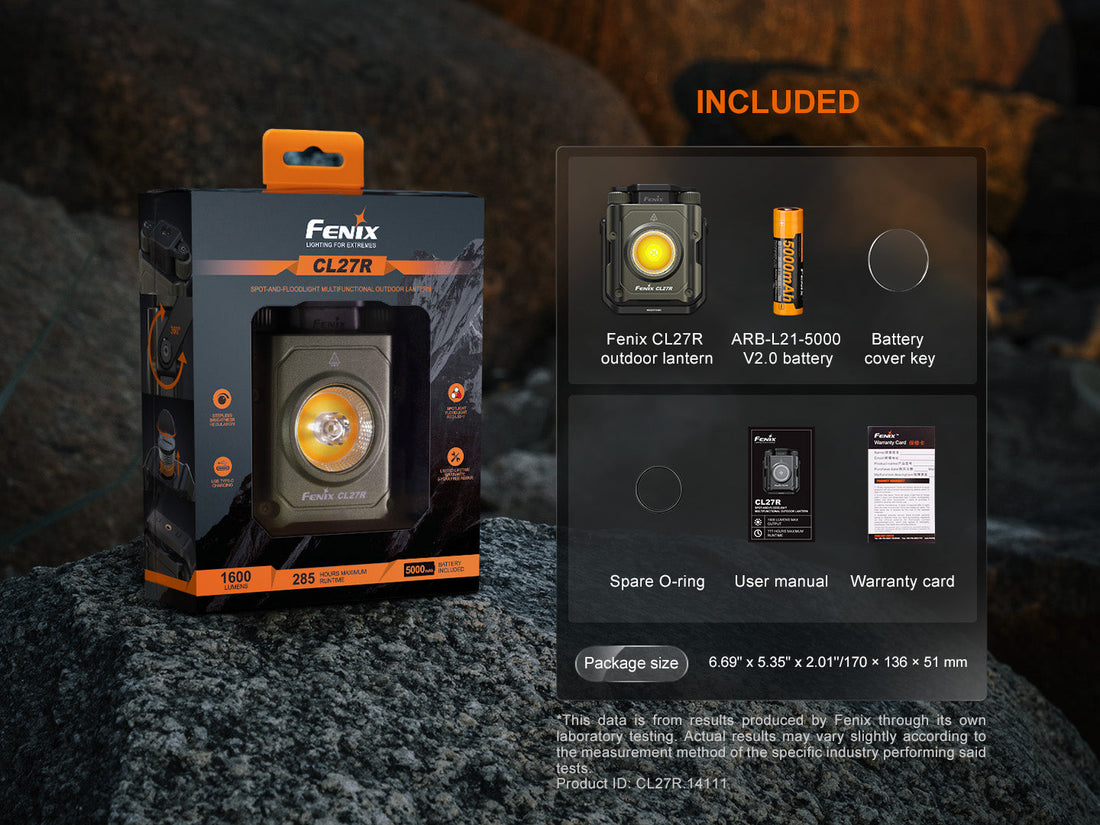 Fenix CL27R Rechargeable Lantern - Flood & Spot with Color Temp Control