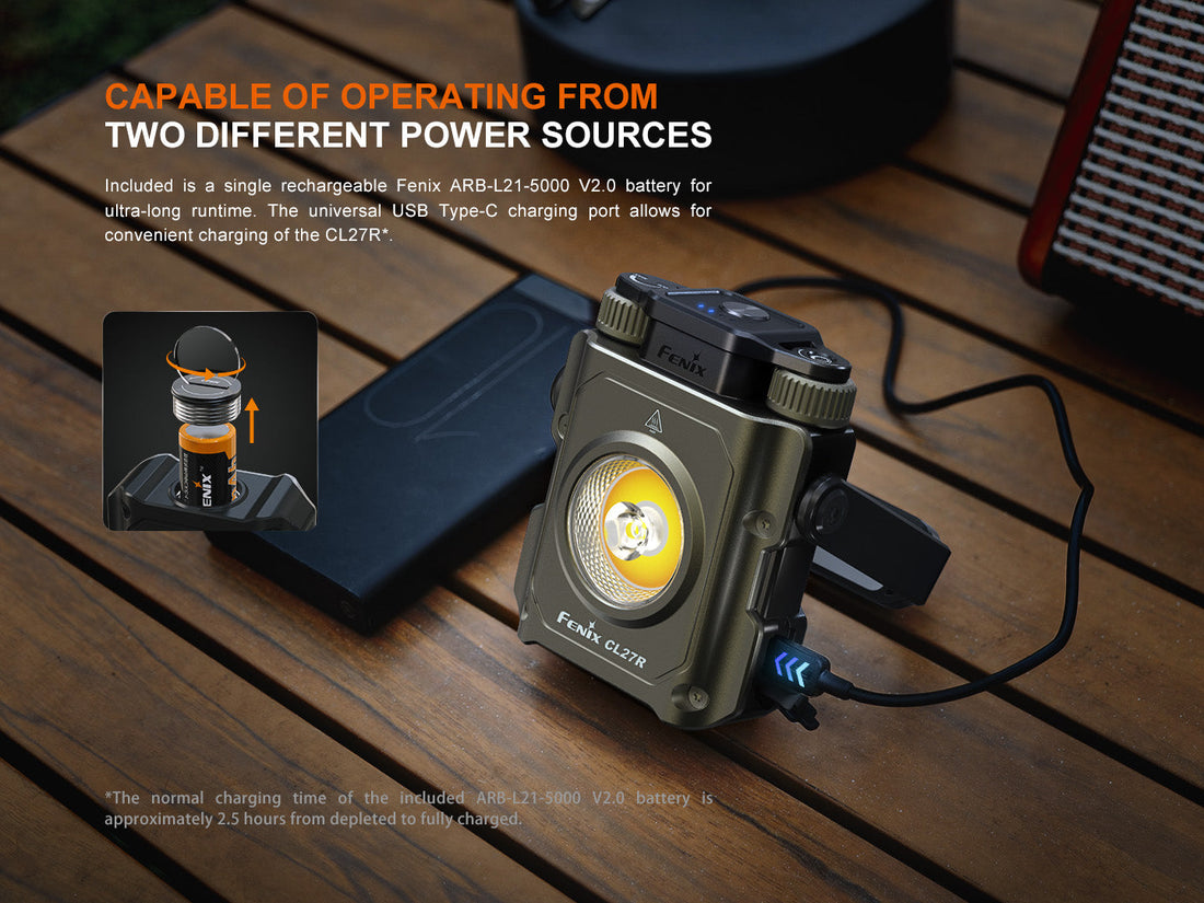 Fenix CL27R Rechargeable Lantern - Flood & Spot with Color Temp Control