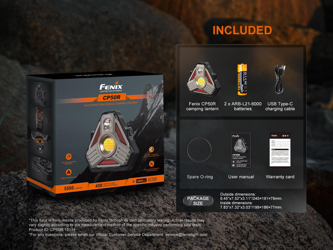 Fenix CP50R Road Hazard Camping Lantern - 5500 Lumen Multi-Mode