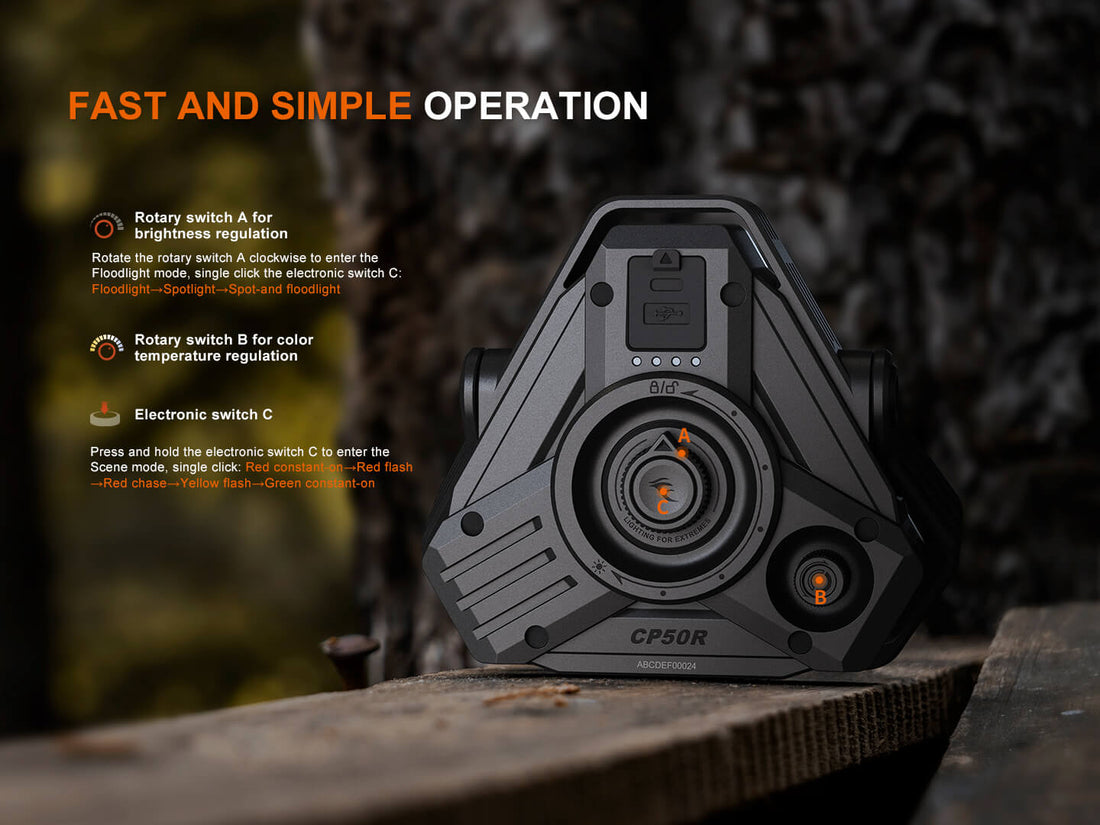 Fenix CP50R Road Hazard Camping Lantern - 5500 Lumen Multi-Mode