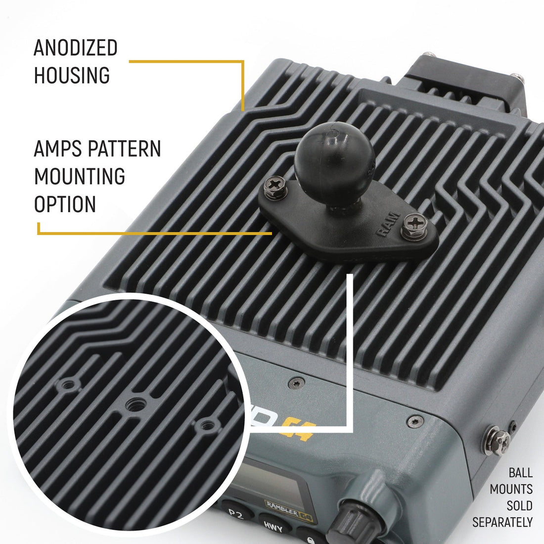 Rambler G4 Radio Kit - 50W GMRS Mobile with Antenna