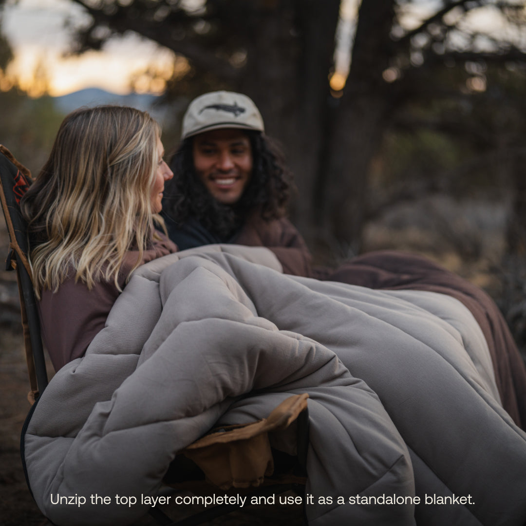 Luno Fitted Sleeping Bag Comforter - 3-in-1 Hybrid for Vehicle Mattresses