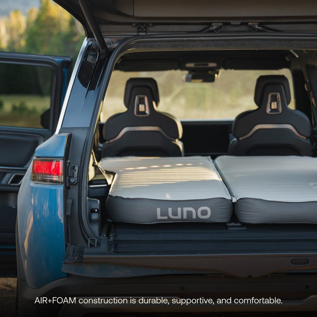 Luno AIR+FOAM Pro Rivian R1S Vehicle Mattress