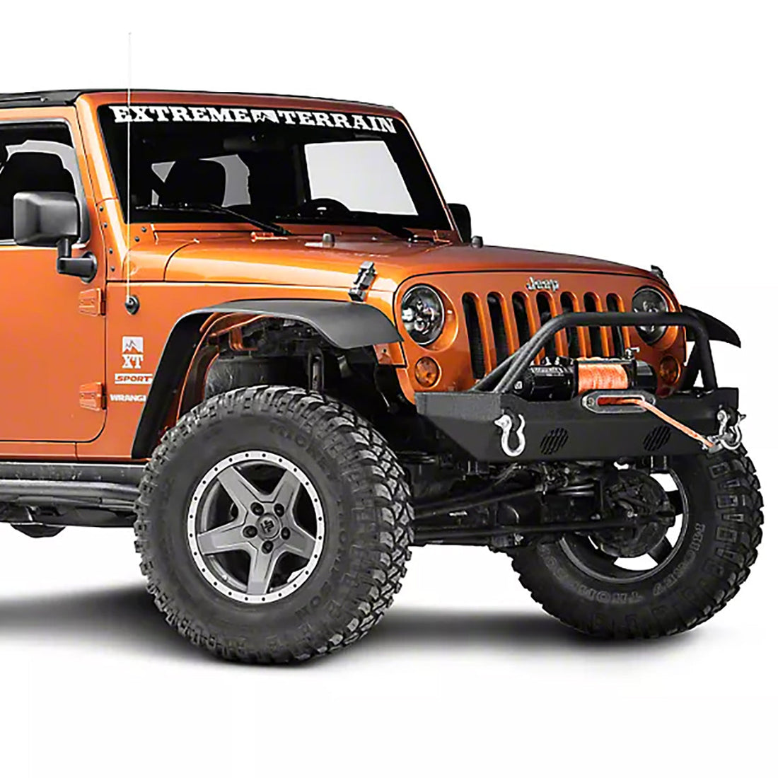 Jeep JK Mid-Stubby Front Winch Bumper