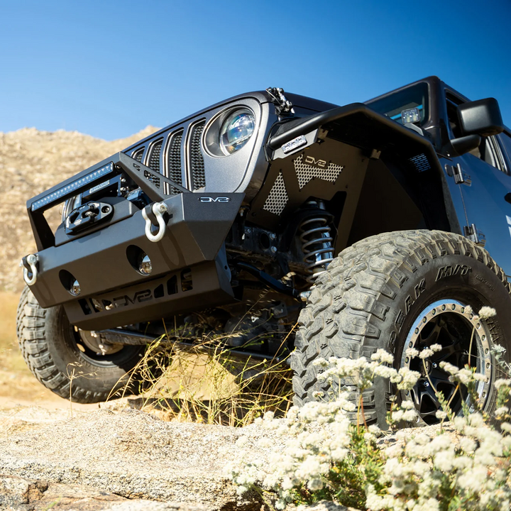 DV8 Offroad JL/JT Sway Bar Disconnect Skid Plate for 2018-2025 Wrangler JL & 2020-2026 Gladiator JT