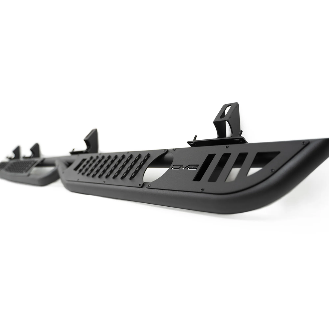 DV8 Offroad OE Plus Side Steps for Jeep Gladiator JT 2020-2026 - Textured Black