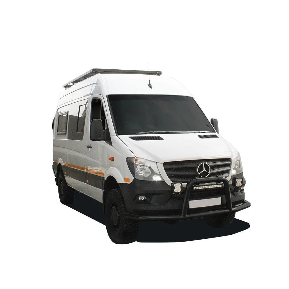 Front Runner Slimline II Roof Rack Kit for Mercedes Sprinter 144/170 High Roof, Factory Tracks, view 4 of 5