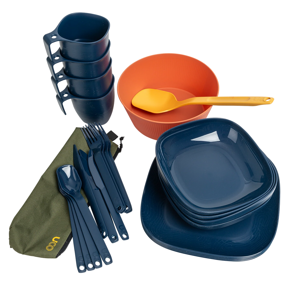 Camp Kitchen Set - 47-Piece All-in-One Camping Cookware Set & Cooking Kit for 2-4 People