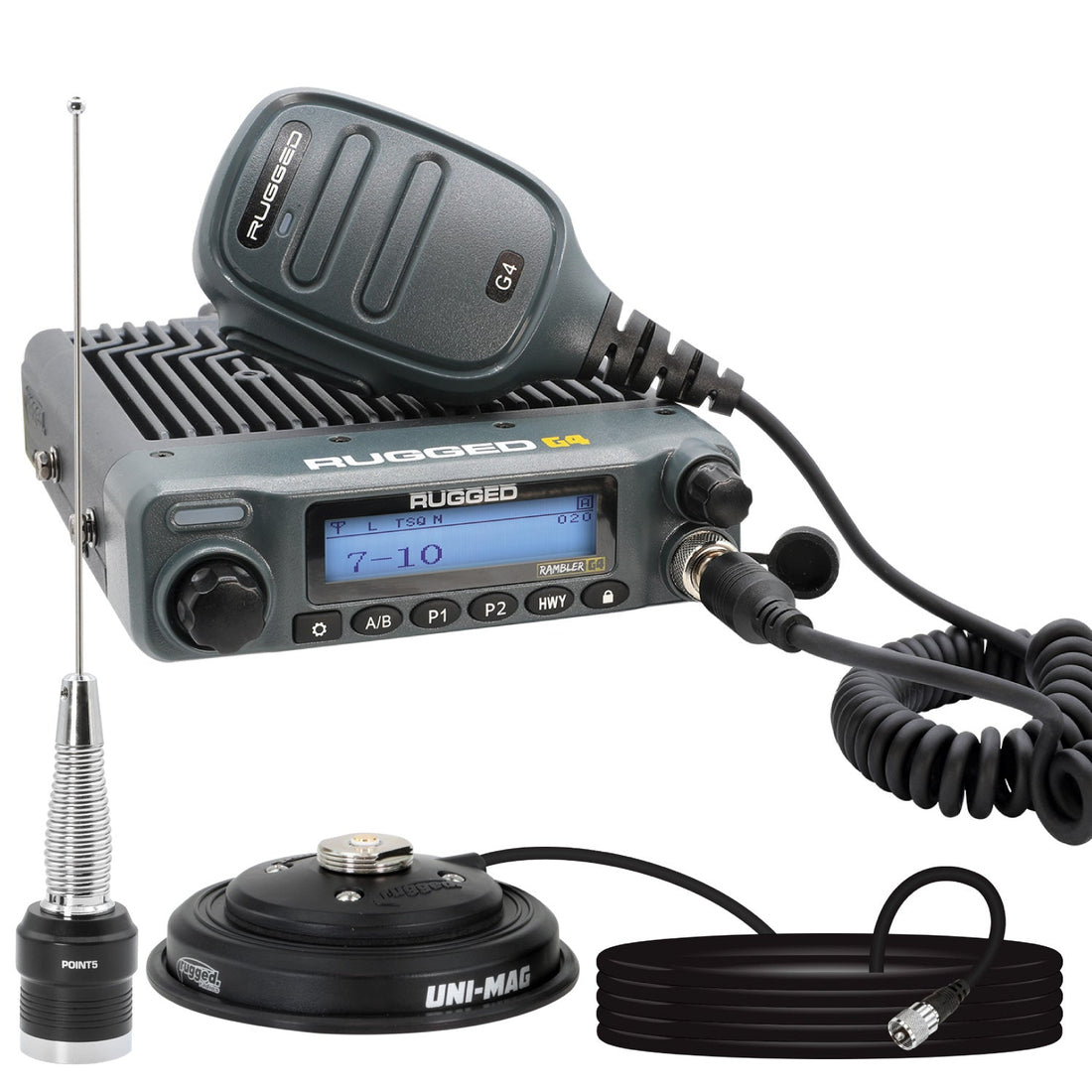 Rambler G4 Radio Kit - 50W GMRS Mobile with Antenna