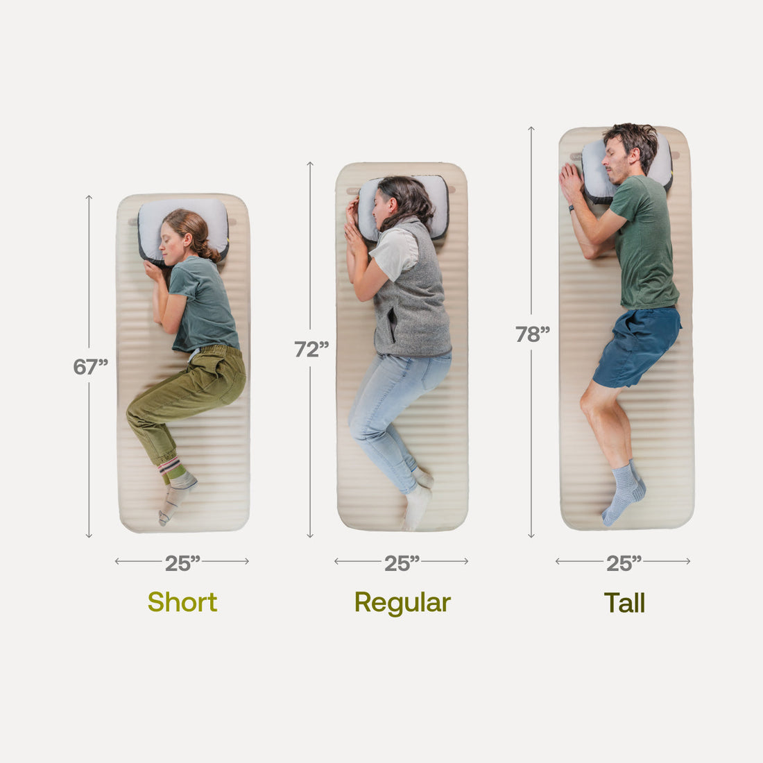 Luno AIR+FOAM Pro Camping Mattress | 72 in