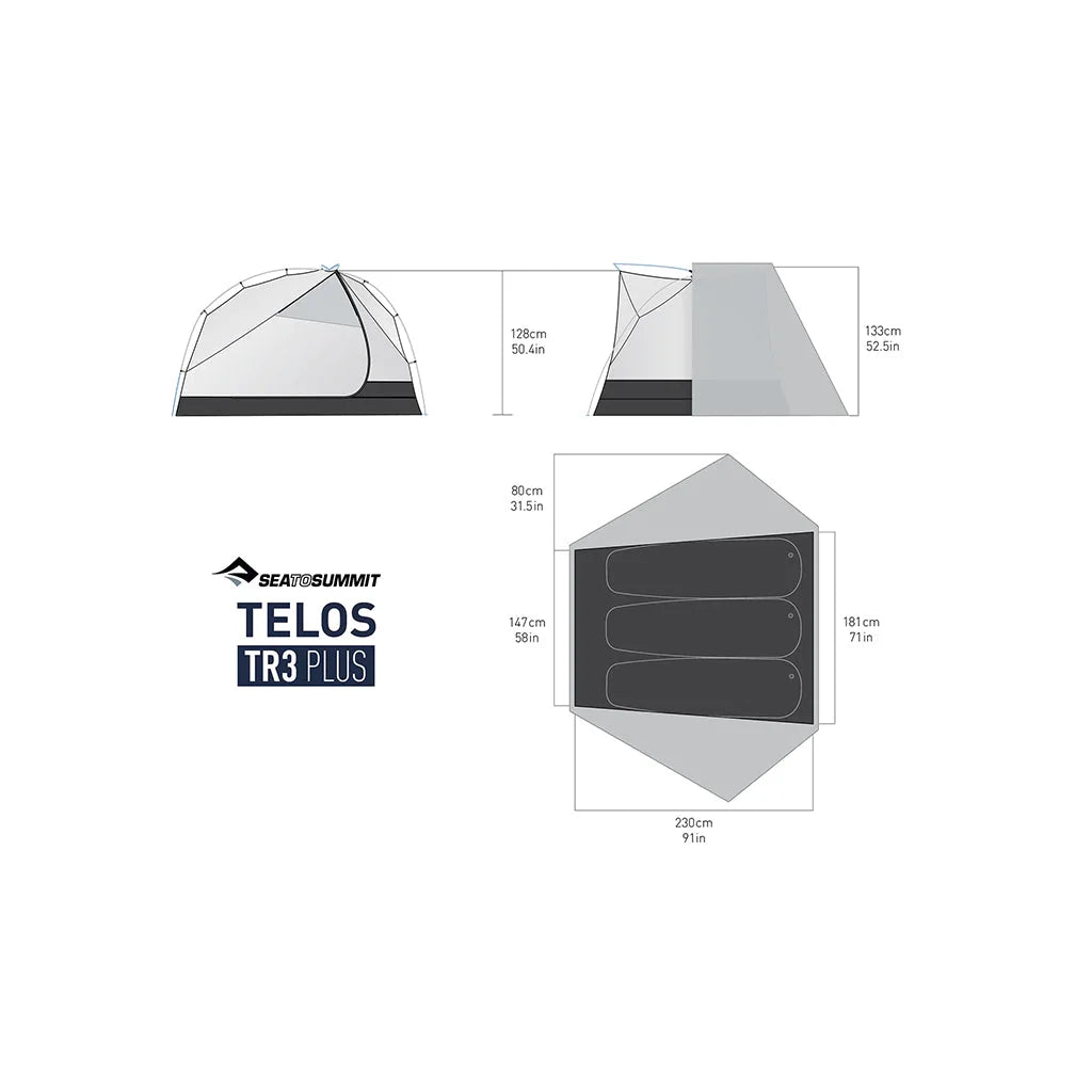 Telos TR3 Plus - Three Person Freestanding Tent (3+ Season)