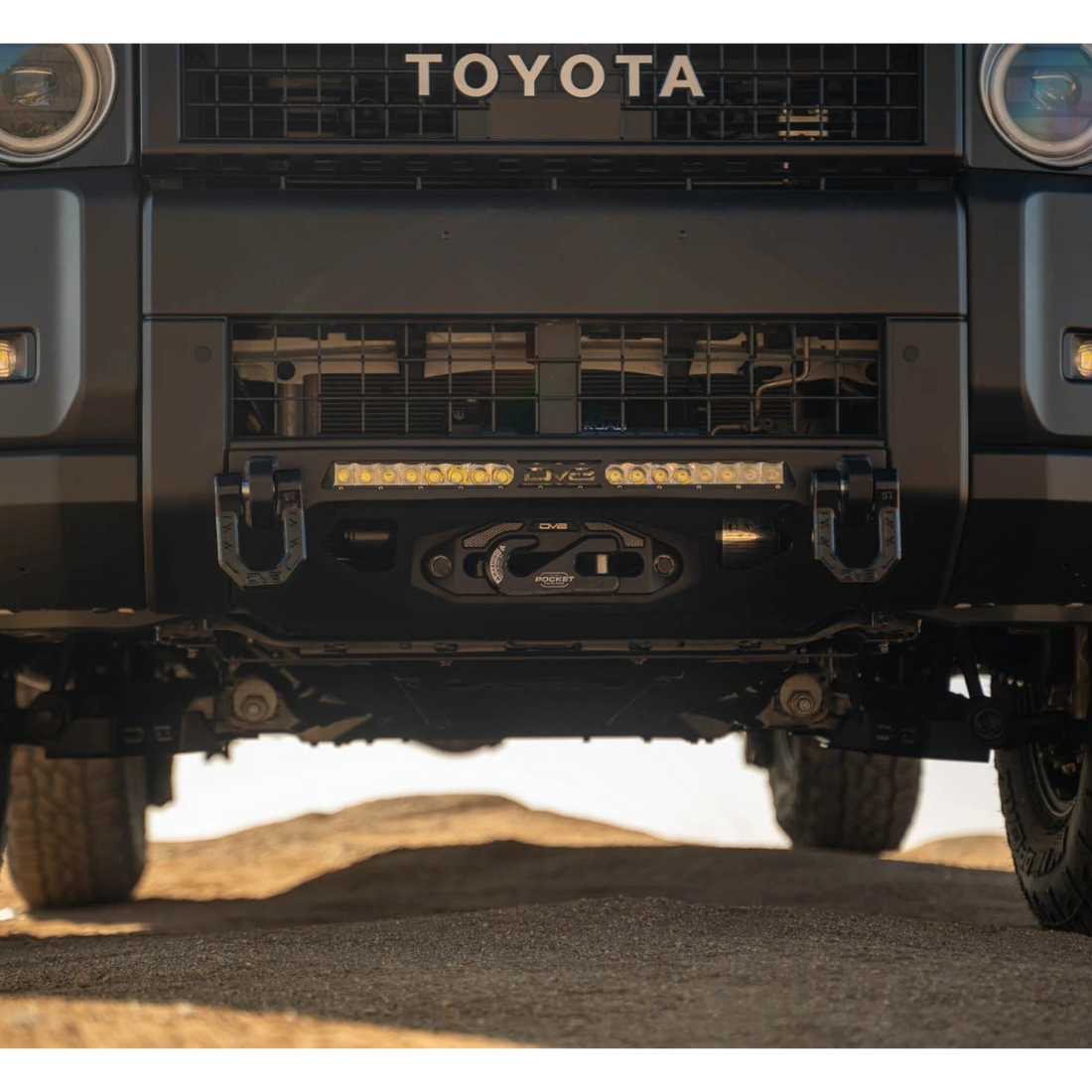 Close-up of a Toyota vehicle&