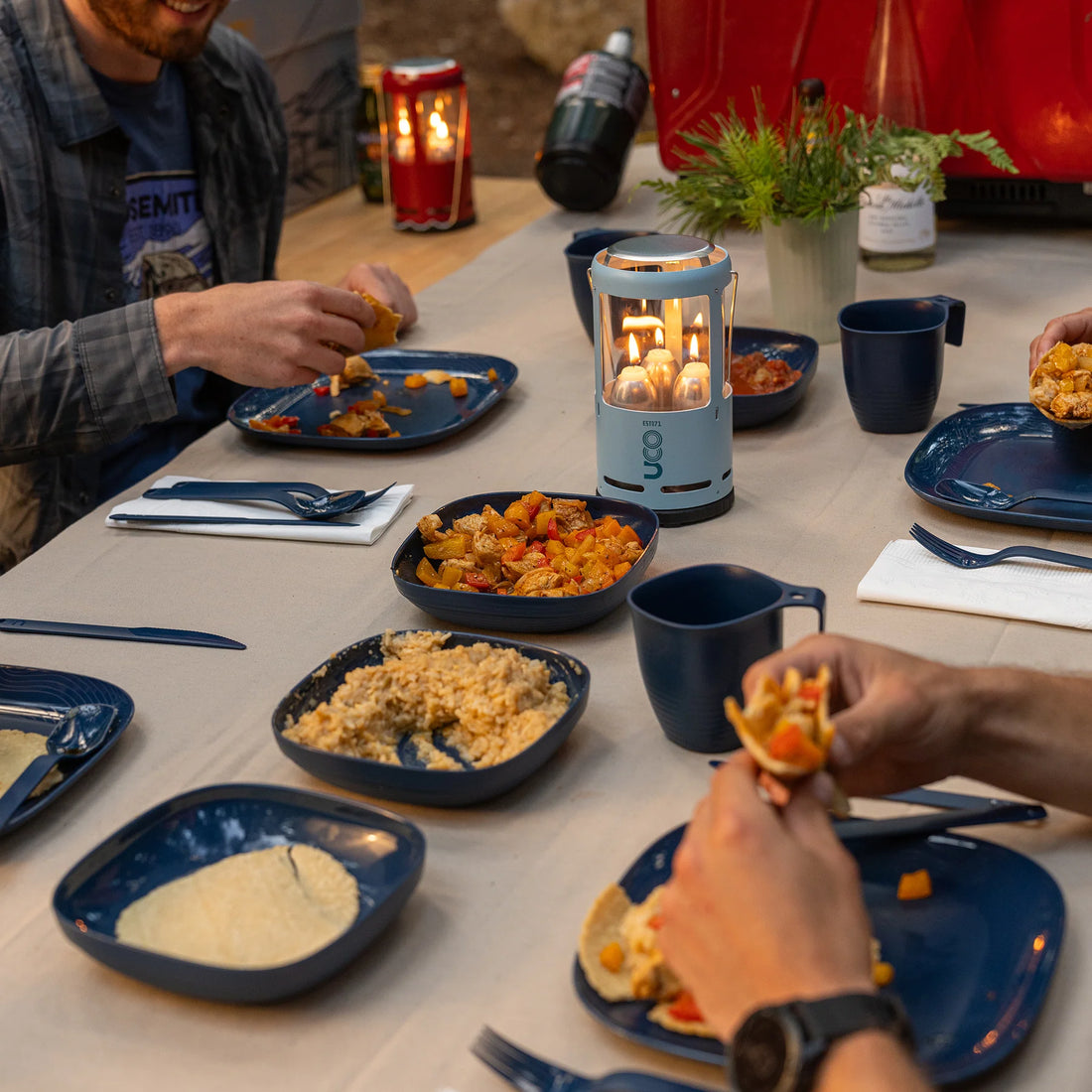 Camp Kitchen Set - 47-Piece All-in-One Camping Cookware Set & Cooking Kit for 2-4 People