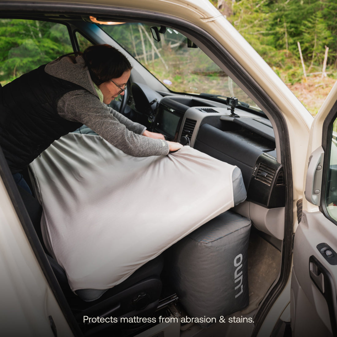Luno Van Front Cab Fitted Mattress Sheet