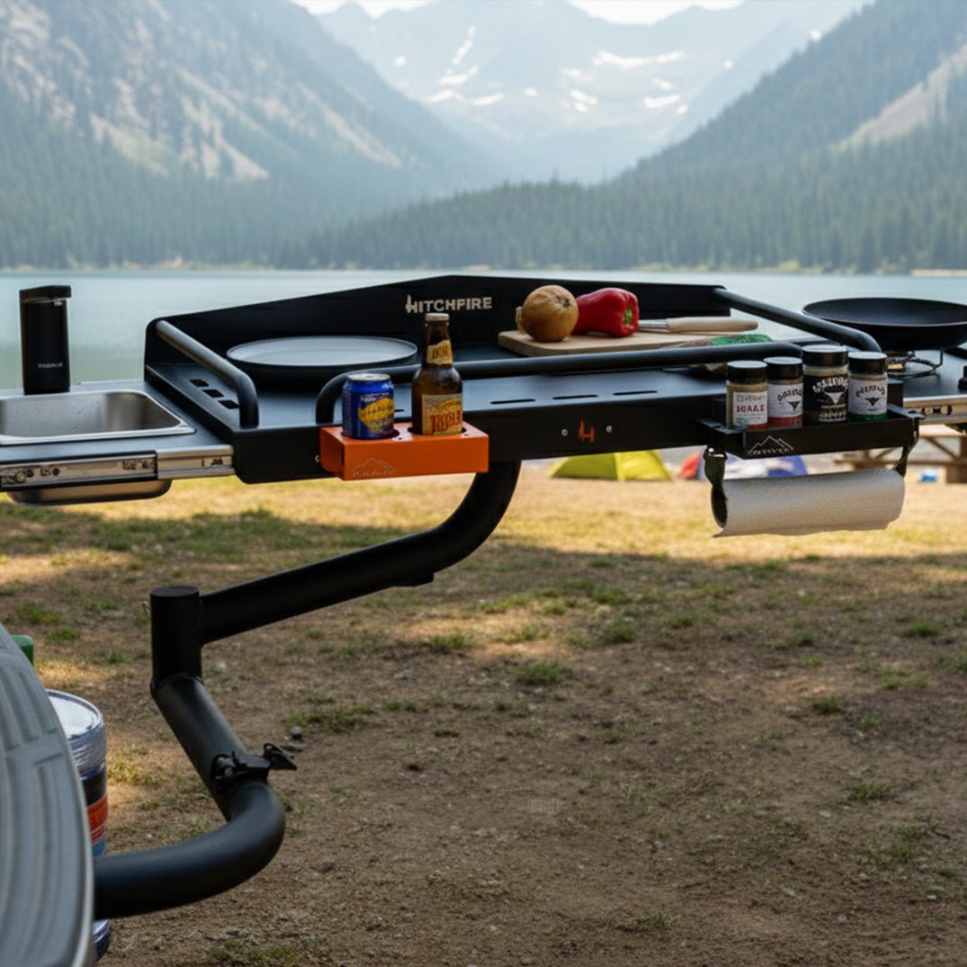 Hitchfire Cook Station Hitch Mounted Kitchen Platform