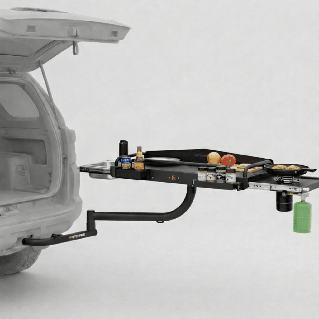 Hitchfire Cook Station Hitch Mounted Kitchen Platform