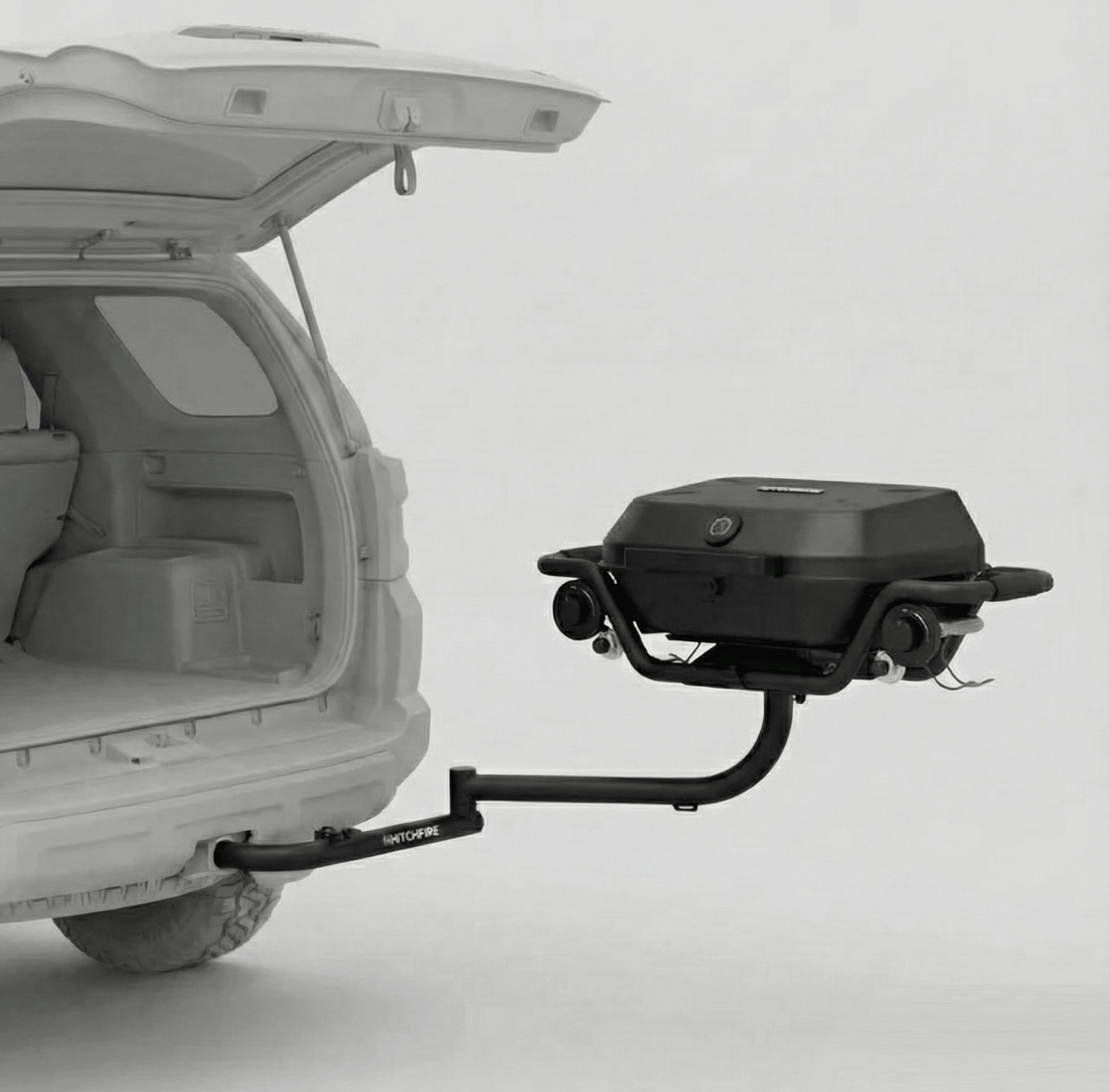 Hitchfire F-20 Hitch Mounted Propane Grill with Swing Arm
