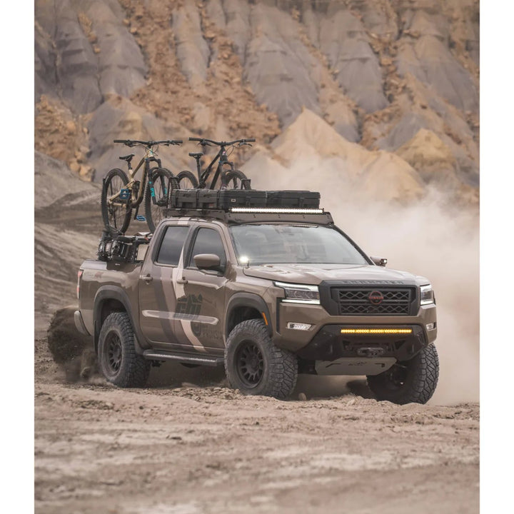 Nissan Frontier Covert bumper dust trail action lifestyle