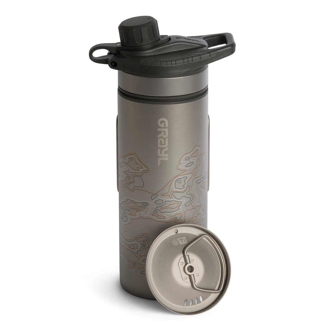 GRAYL 24oz GeoPress Ti Purifier in Covert Black