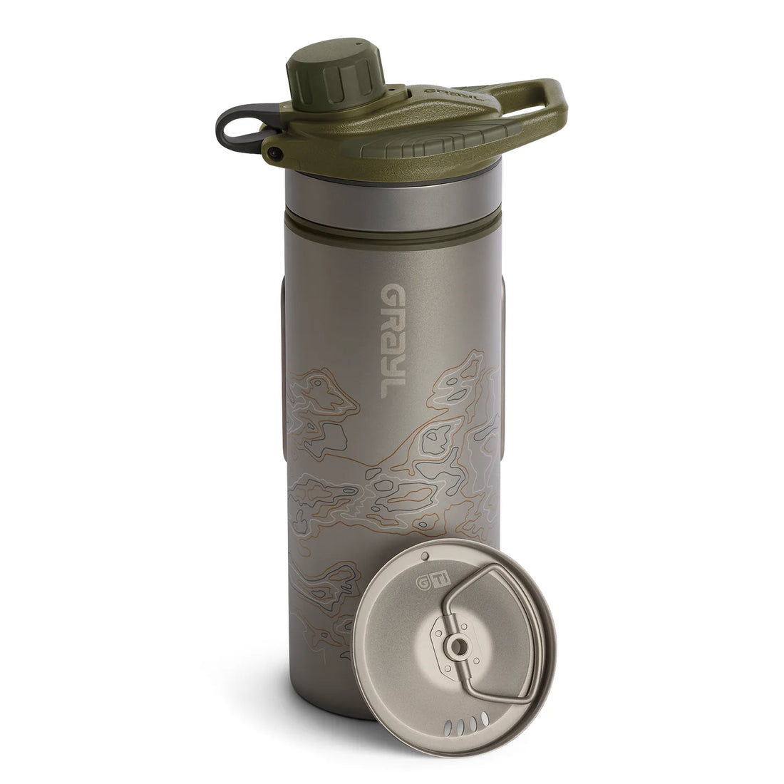 GRAYL 24oz GeoPress Ti Purifier in Olive Drab