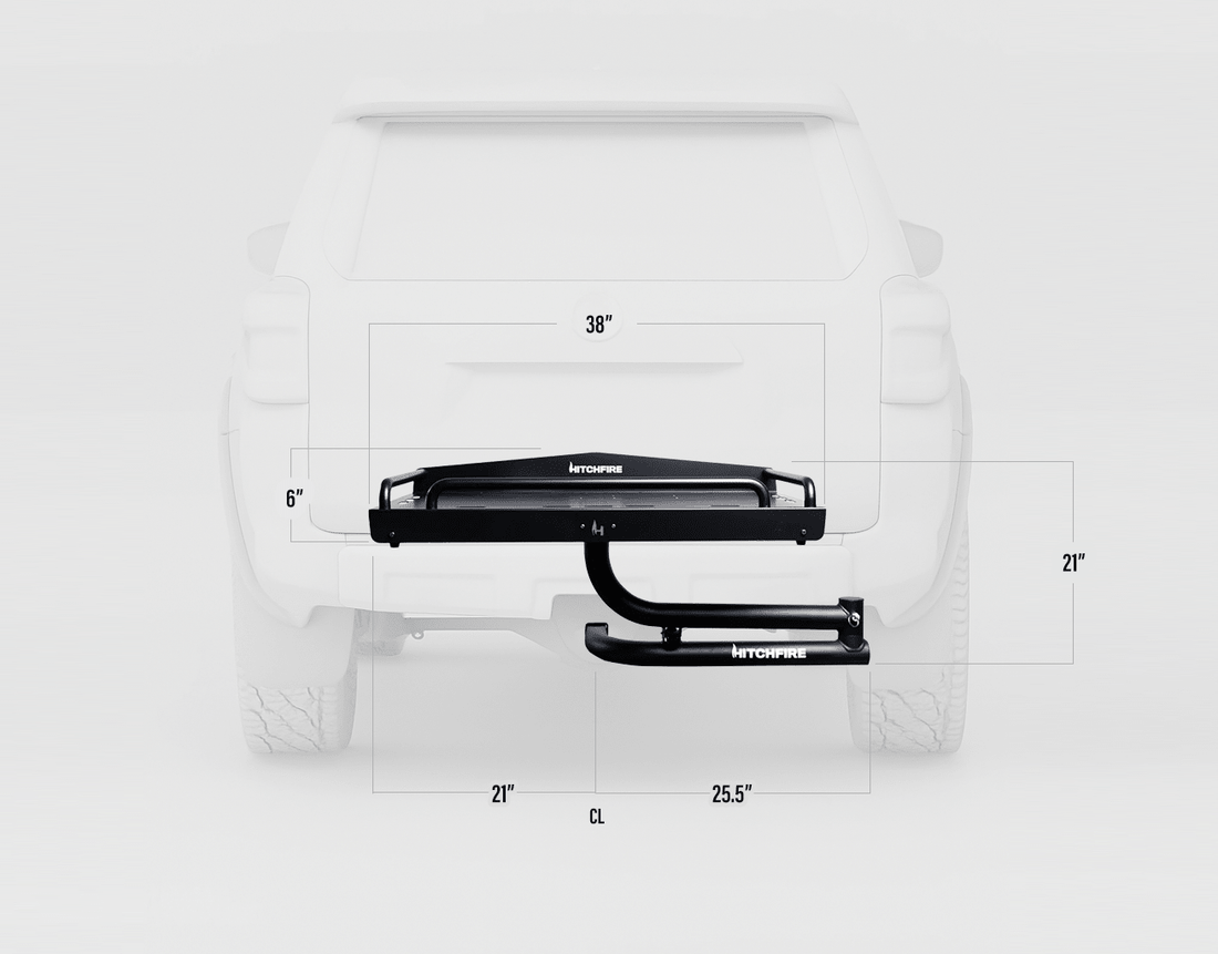 Ledge XL Swing-Out Cargo Platform - 2" Hitch Mount