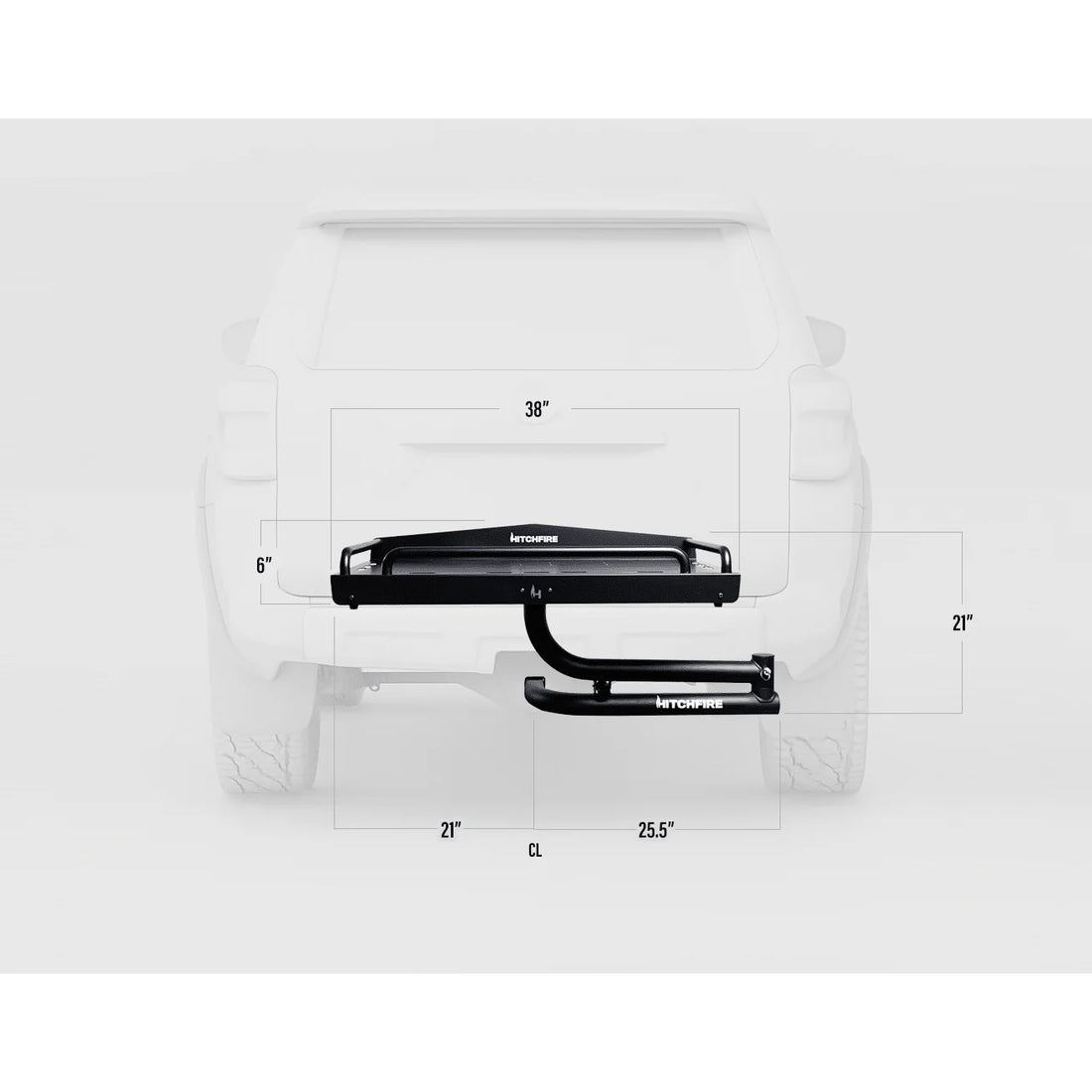 Ledge XL Swing-Out Cargo Platform - 2" Hitch Mount