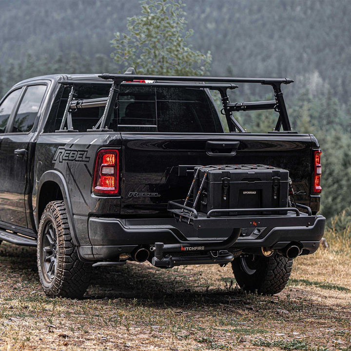 HitchFire Ledge XL swing-out cargo platform on a 2 inch hitch, view 4