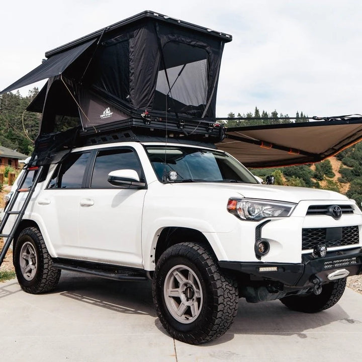 Alpine FiftyOne Aluminum Shell Roof Top Tent installed and in use