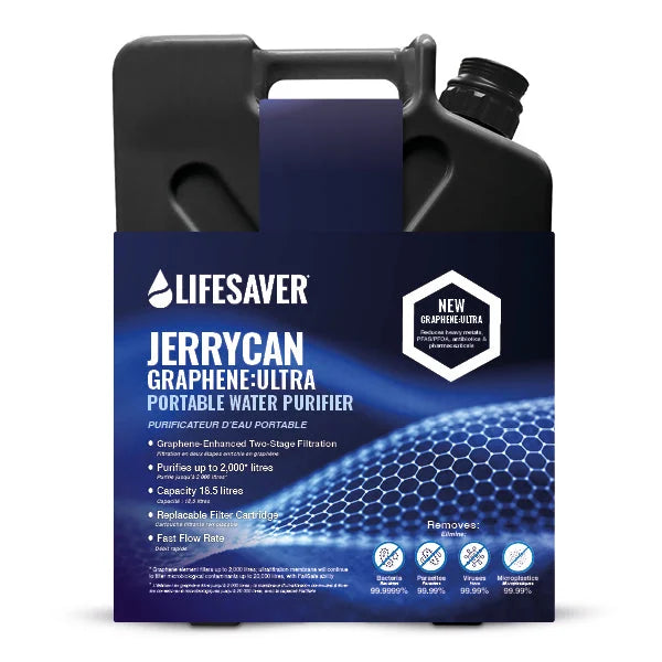LifeSaver Jerrycan Graphene:Ultra portable water purifier in Black