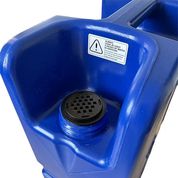 Graphene:Ultra filter cartridge installed in a blue LifeSaver Jerrycan