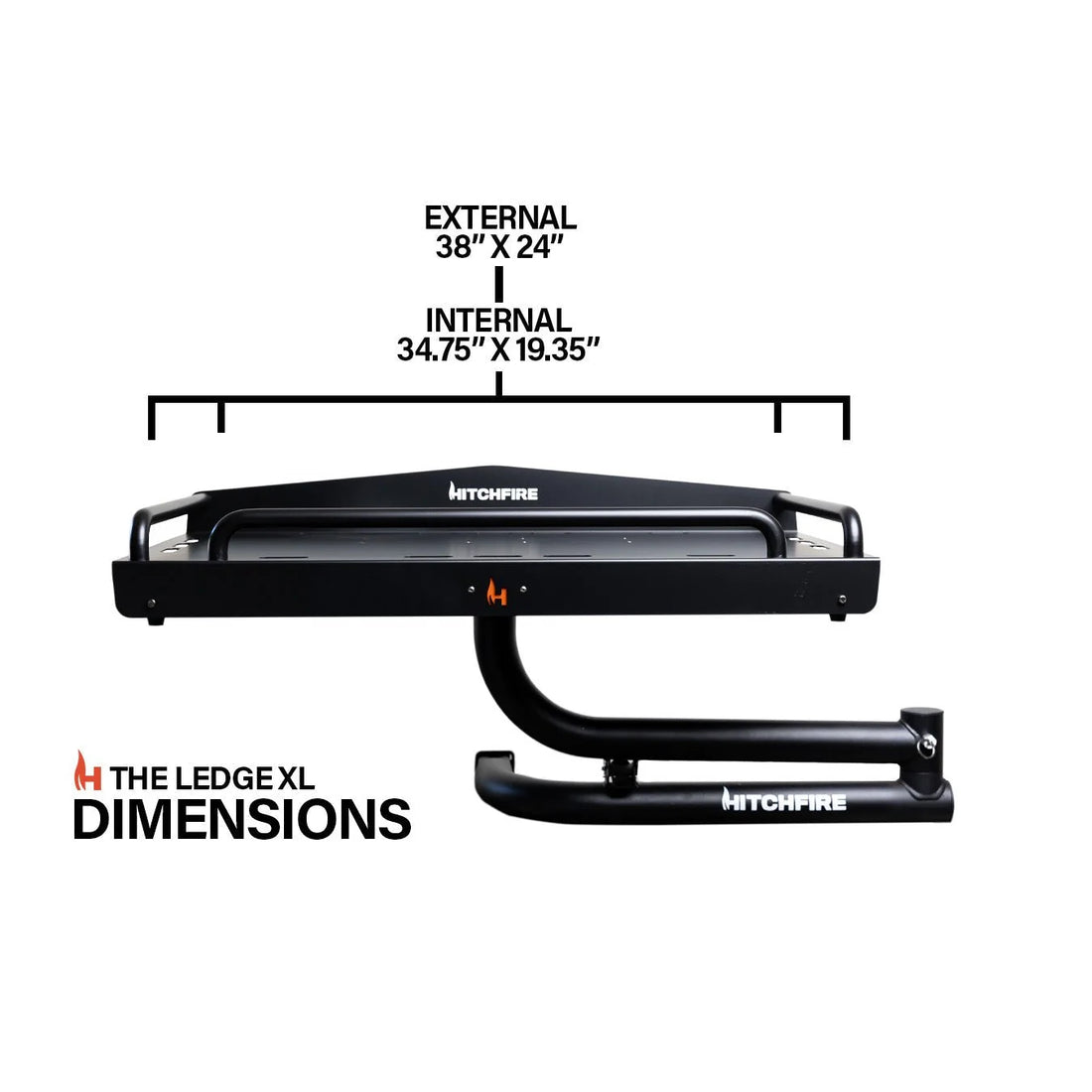 Ledge XL Swing-Out Cargo Platform - 2" Hitch Mount