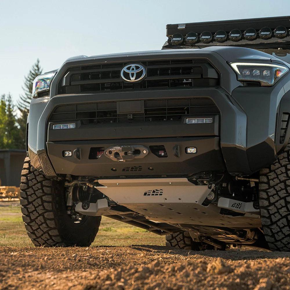Low front view of the CBI Super Stock bumper on a 4Runner