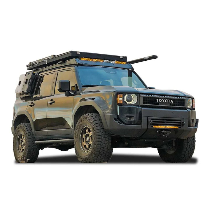Land Cruiser 250 with CBI Covert front bumper, front three-quarter view