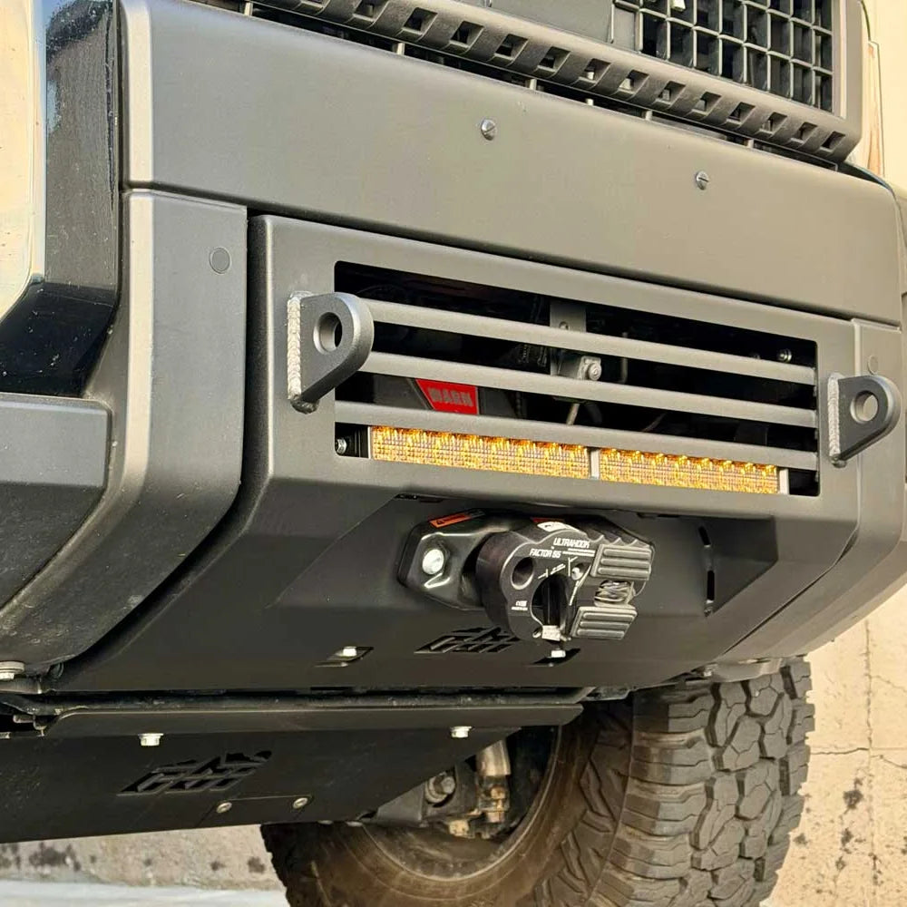 Close-up of the CBI Covert bumper on a Land Cruiser 250