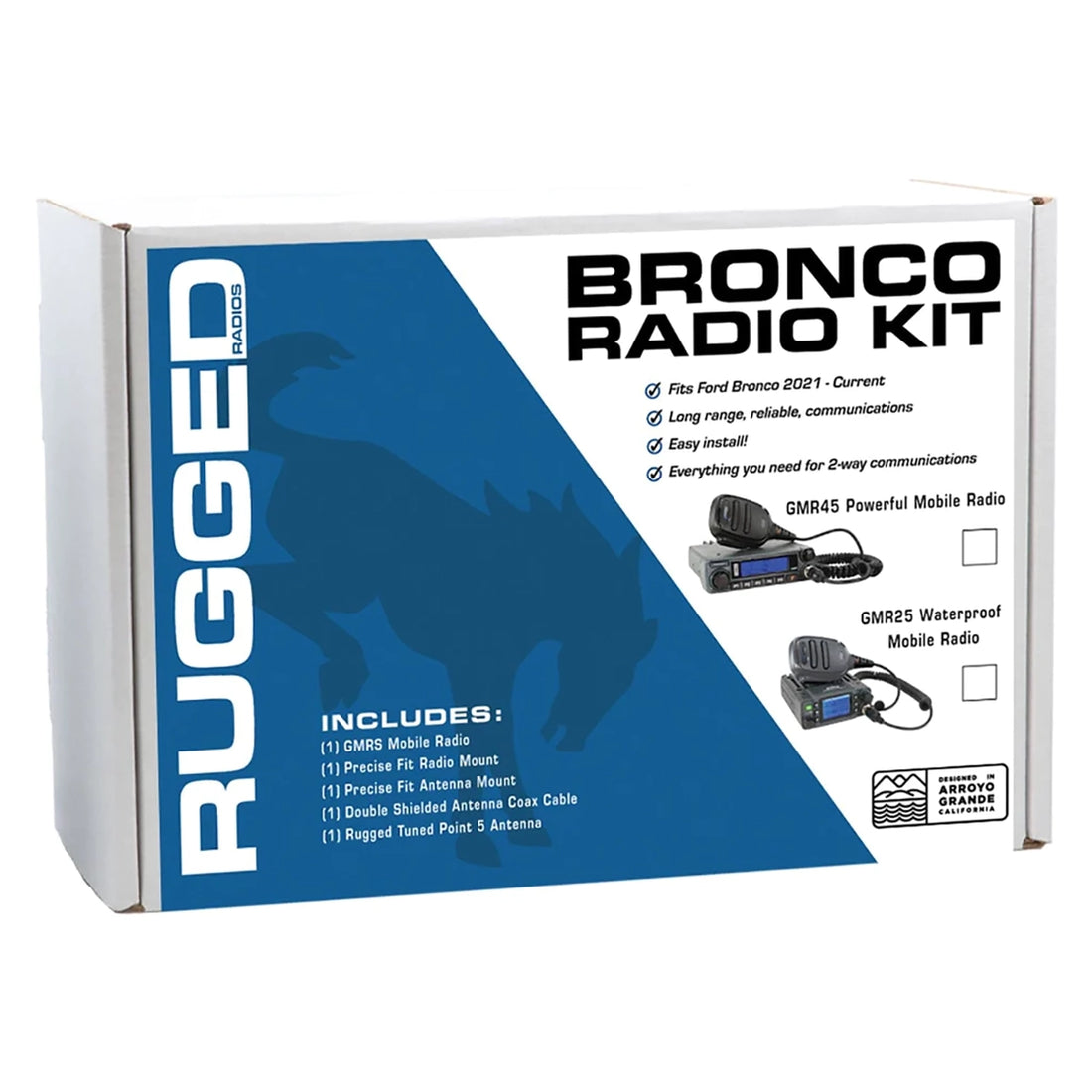 Bronco Two-Way GMRS Mobile Radio Kit