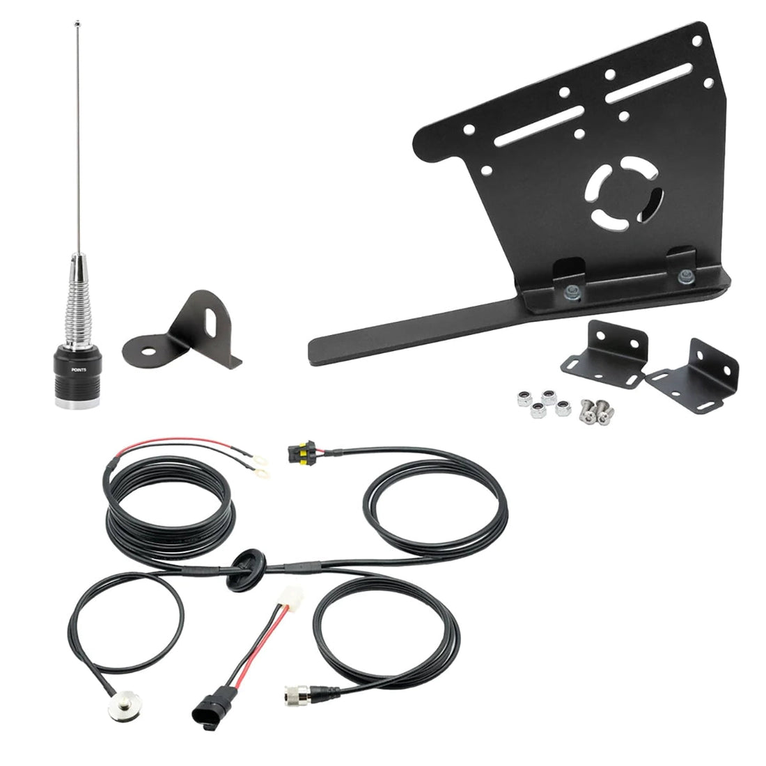Jeep Wrangler JL, and Gladiator JT Two-Way GMRS Mobile Radio Kit
