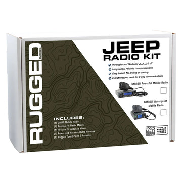 Jeep Wrangler JL, and Gladiator JT Two-Way GMRS Mobile Radio Kit