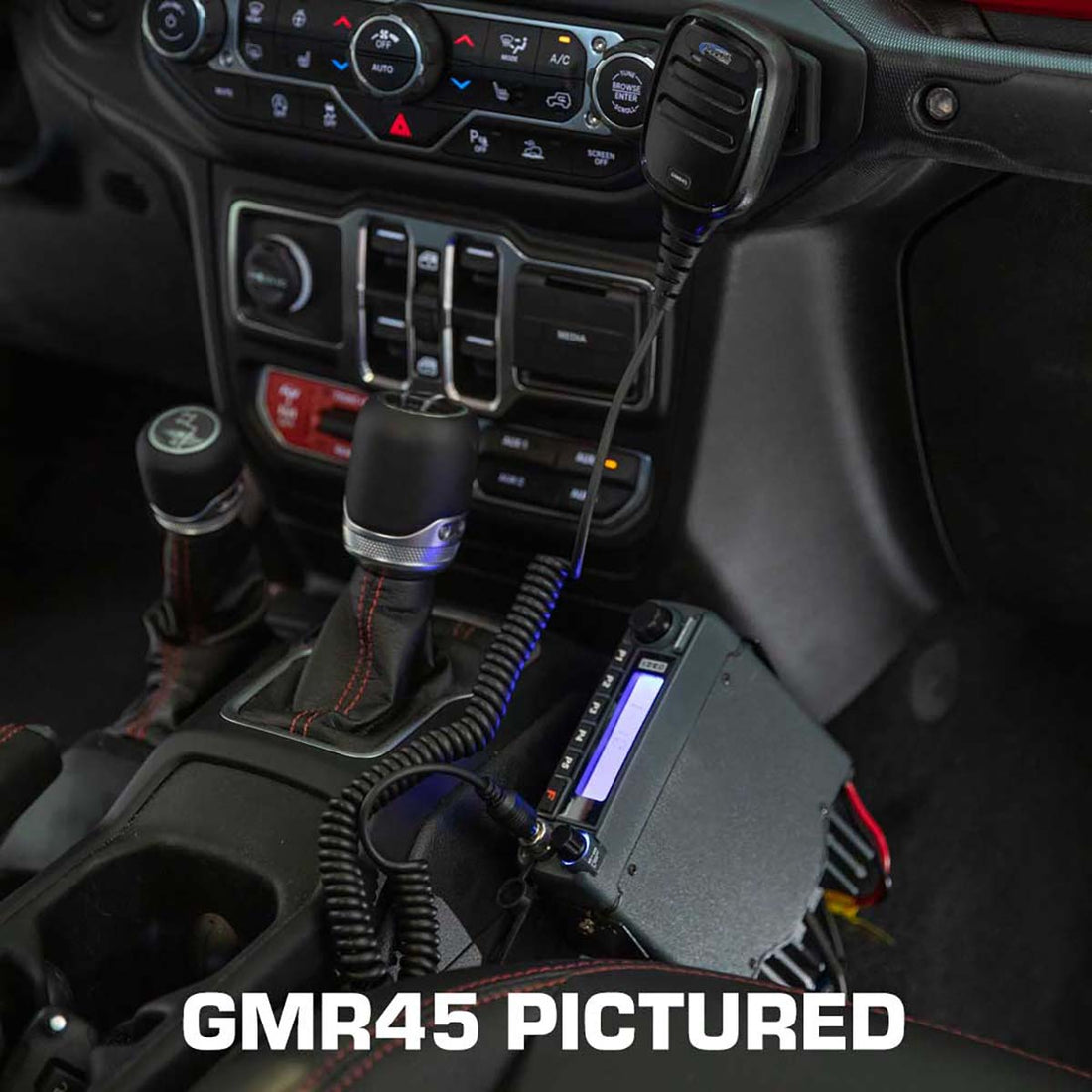 Jeep Wrangler JL, and Gladiator JT Two-Way GMRS Mobile Radio Kit