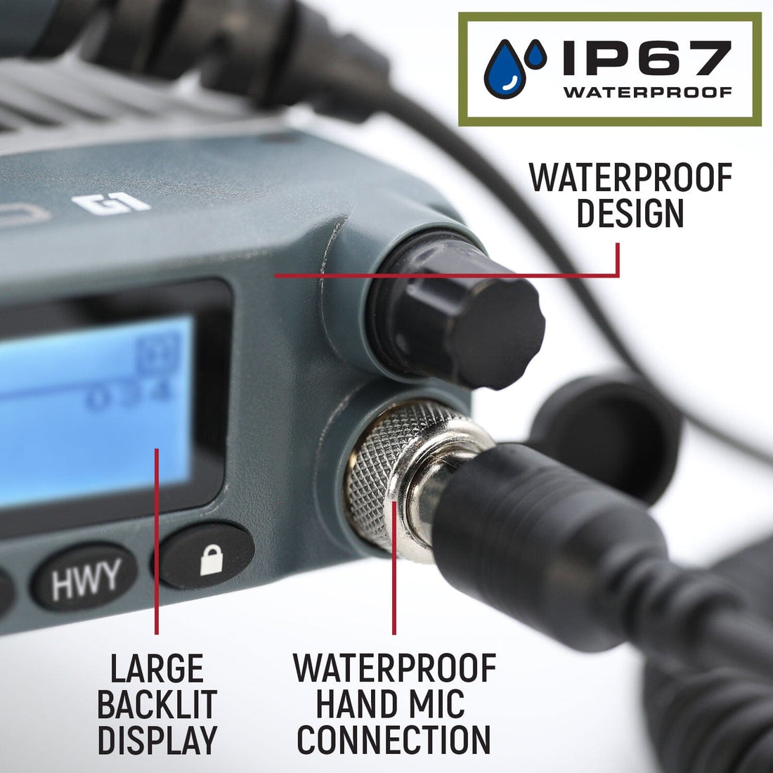 G1 Adventure Series - 40W Waterproof GMRS Mobile Radio