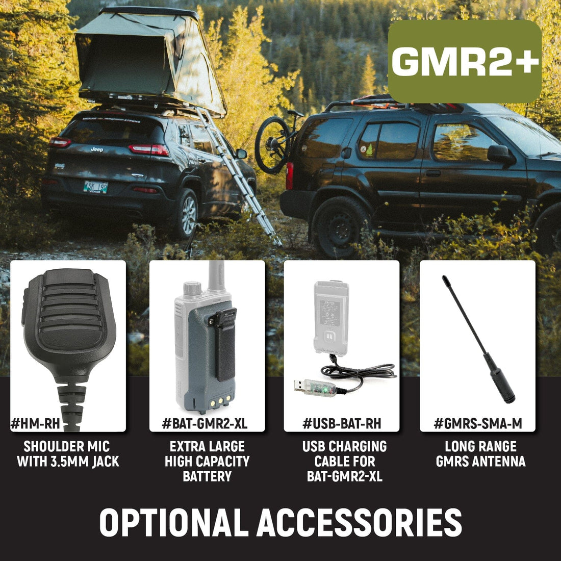 GMR2 Plus - 2W GMRS Handheld Radio
