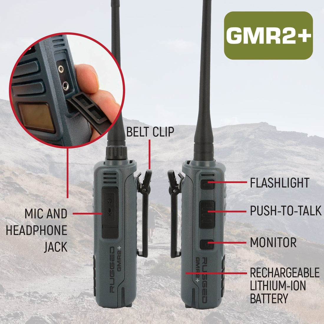 GMR2 Plus - 2W GMRS Handheld Radio