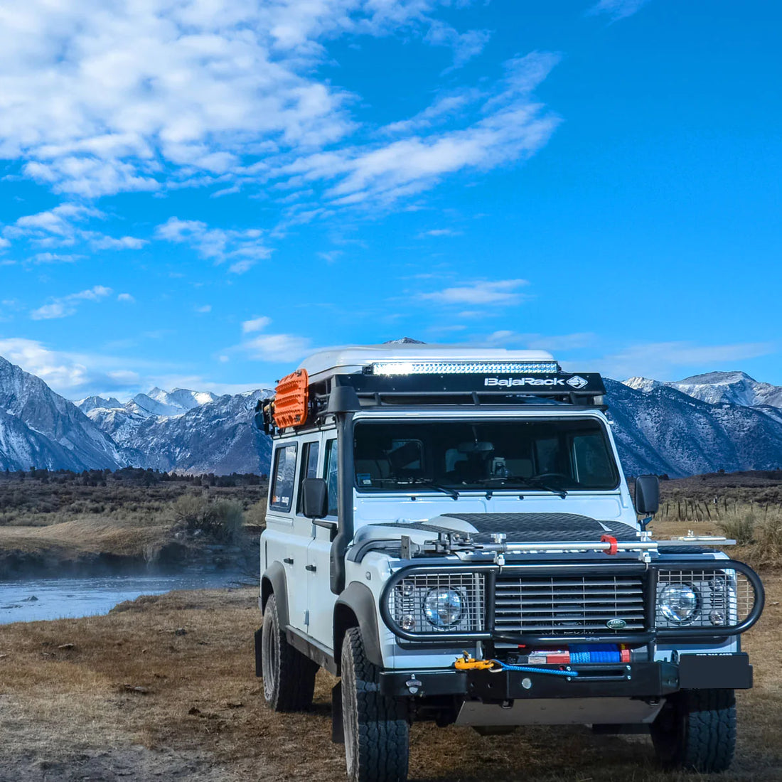 Land Rover Defender 110 Roof Rack with SPY Light System