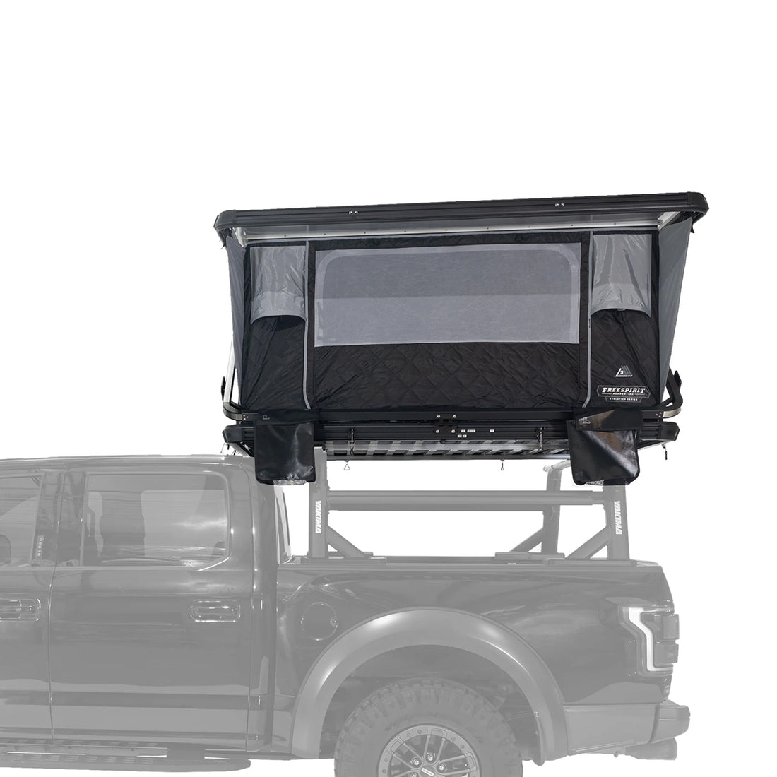 sideview of rooftop tent