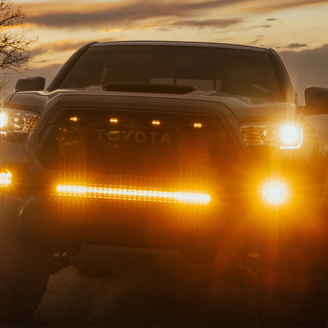 Tacoma 30" Light Bar (behind grille)